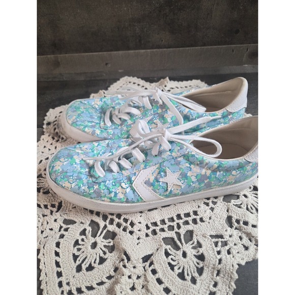 Converse Womens Breakpoint Ox Floral Sneakers Shoes Blue Green Size 7‎ - Picture 5 of 7